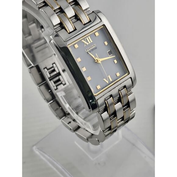 Mens Citizen Eco Drive Solar Watch E010-S004004 Date Very Nice Watch Runs - Picture 6 of 13